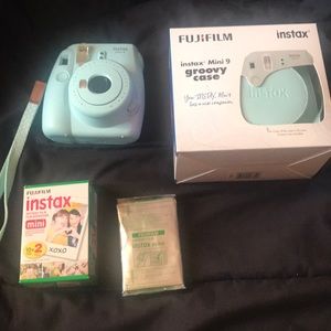 Brand new blue fujufilm instax mini 9 Polaroid